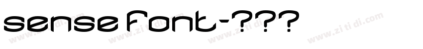 sense font字体转换